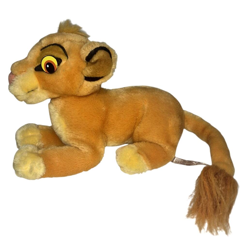 Vintage 1990s Applause/ Disney The Lion King Simba Stuffed Plush Toy 8"
